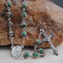Cloisonne beads rosary